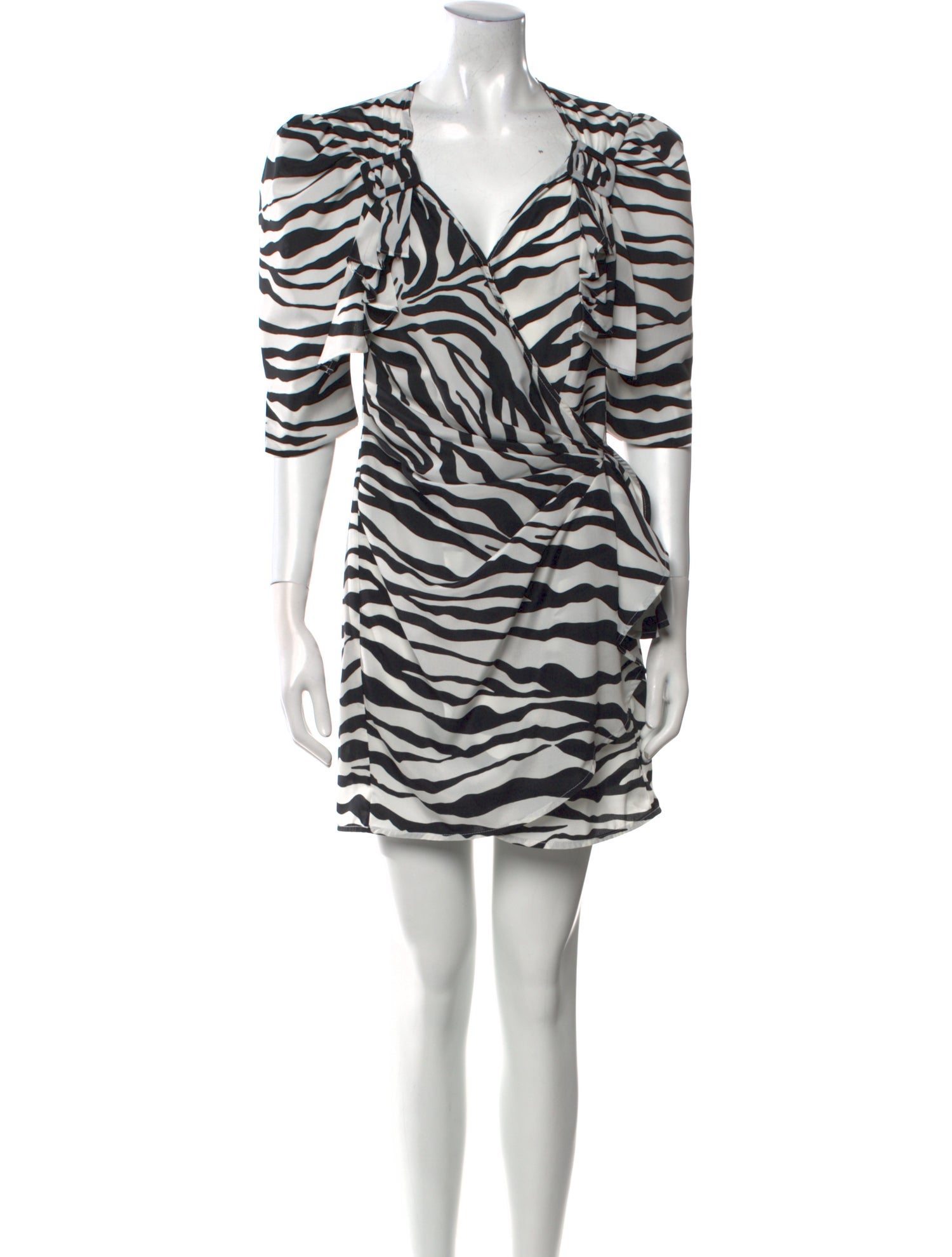 Attico Animal Print Mini Dress