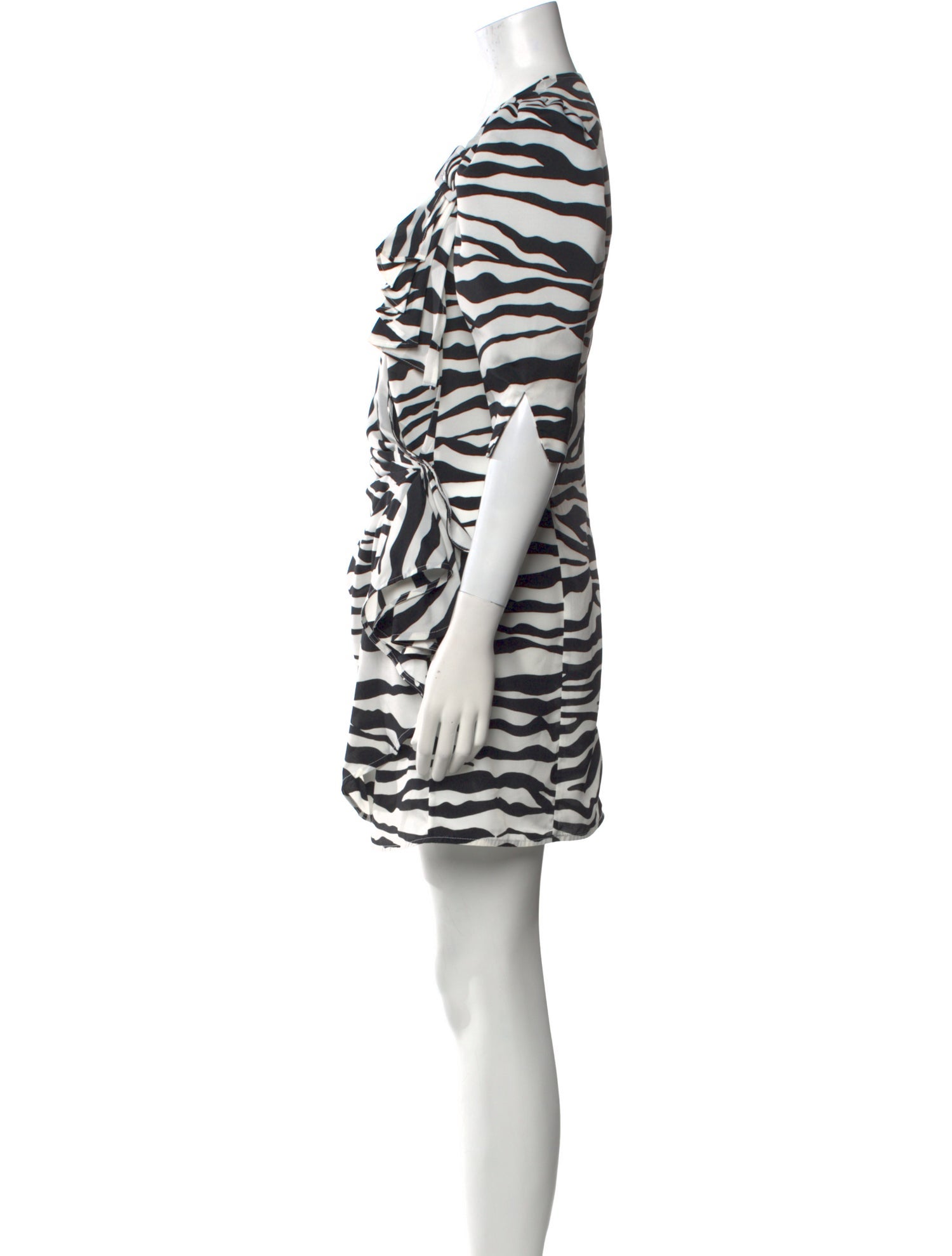 Attico Animal Print Mini Dress