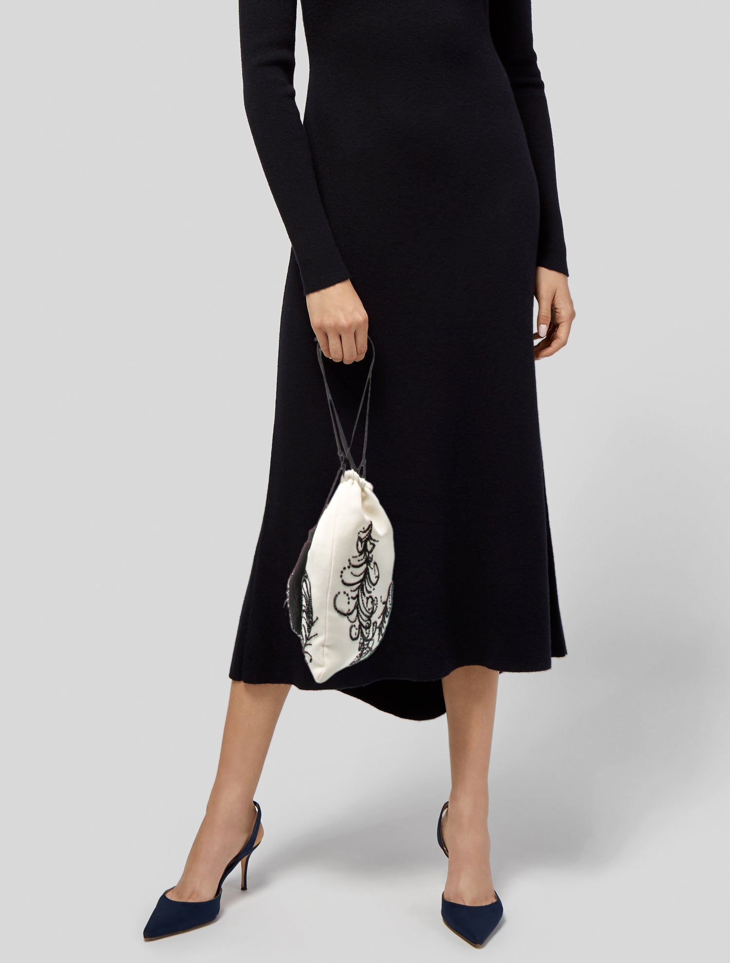 Attico Satin Bucket Bag