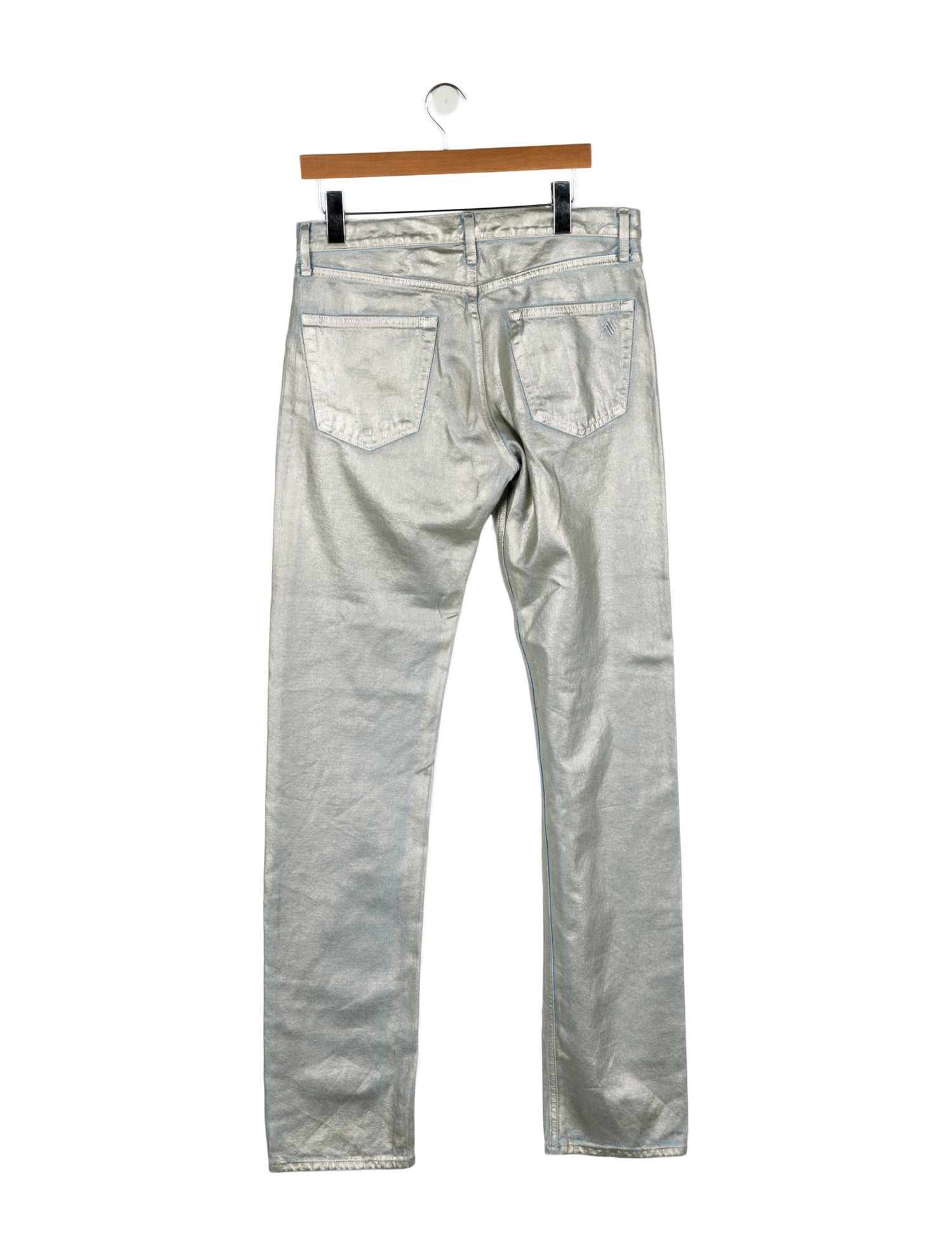 Attico Mid-Rise Straight Leg Jeans