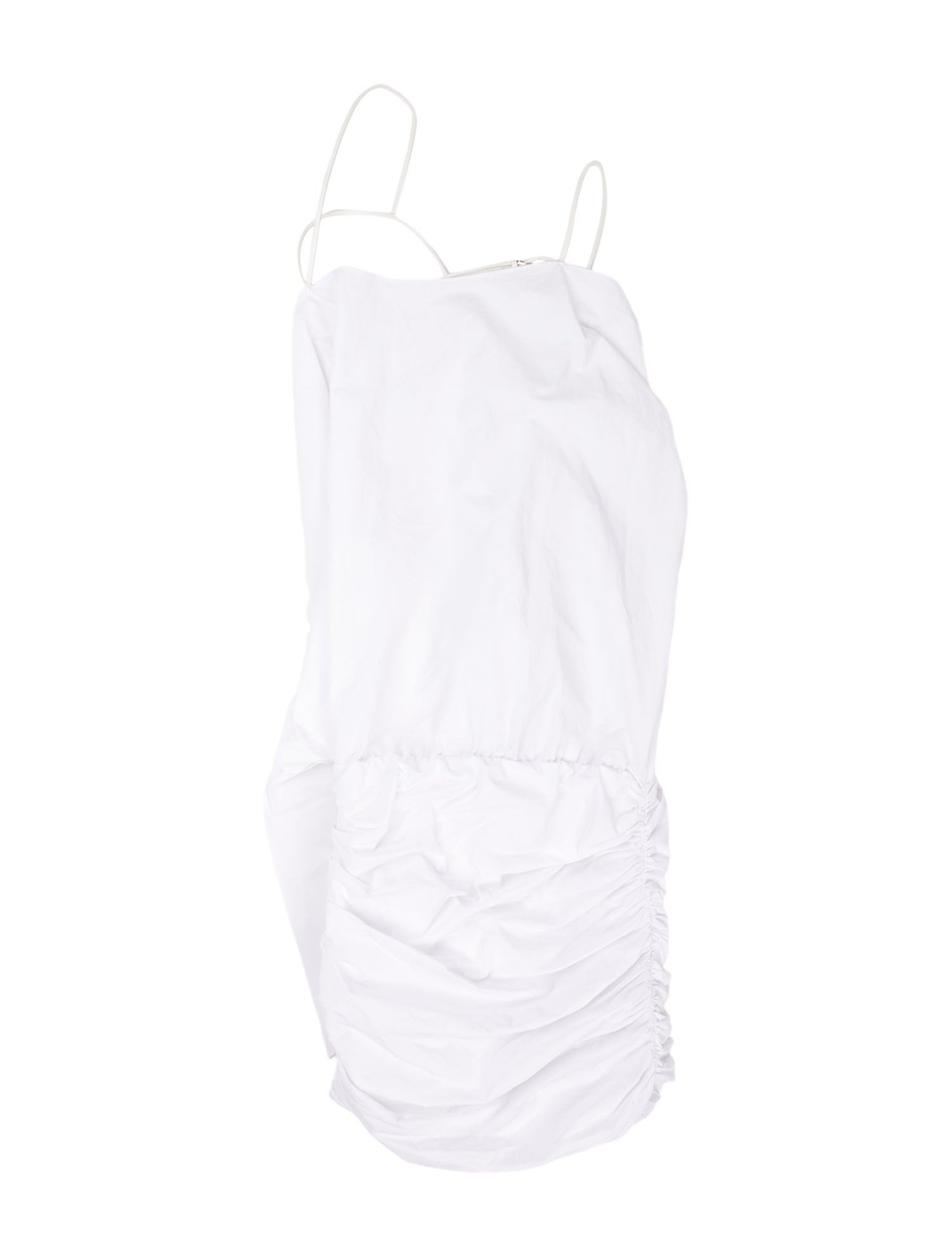 Attico Square Neckline Midi Length Dress