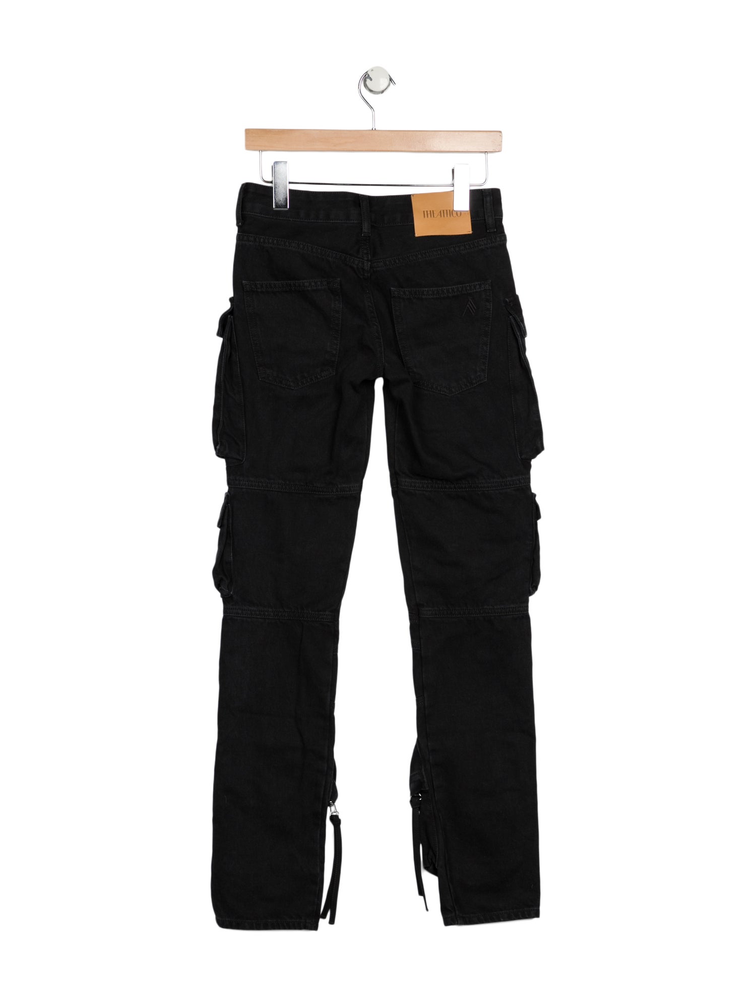 Attico Mid-Rise Straight Leg Jeans