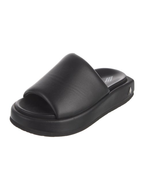 Attico Leather Slides