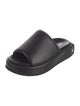 Attico Leather Slides