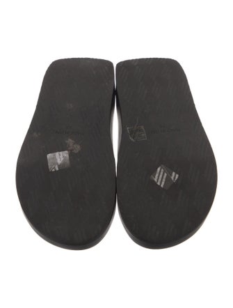 Attico Leather Slides