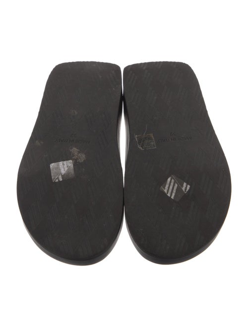 Attico Leather Slides