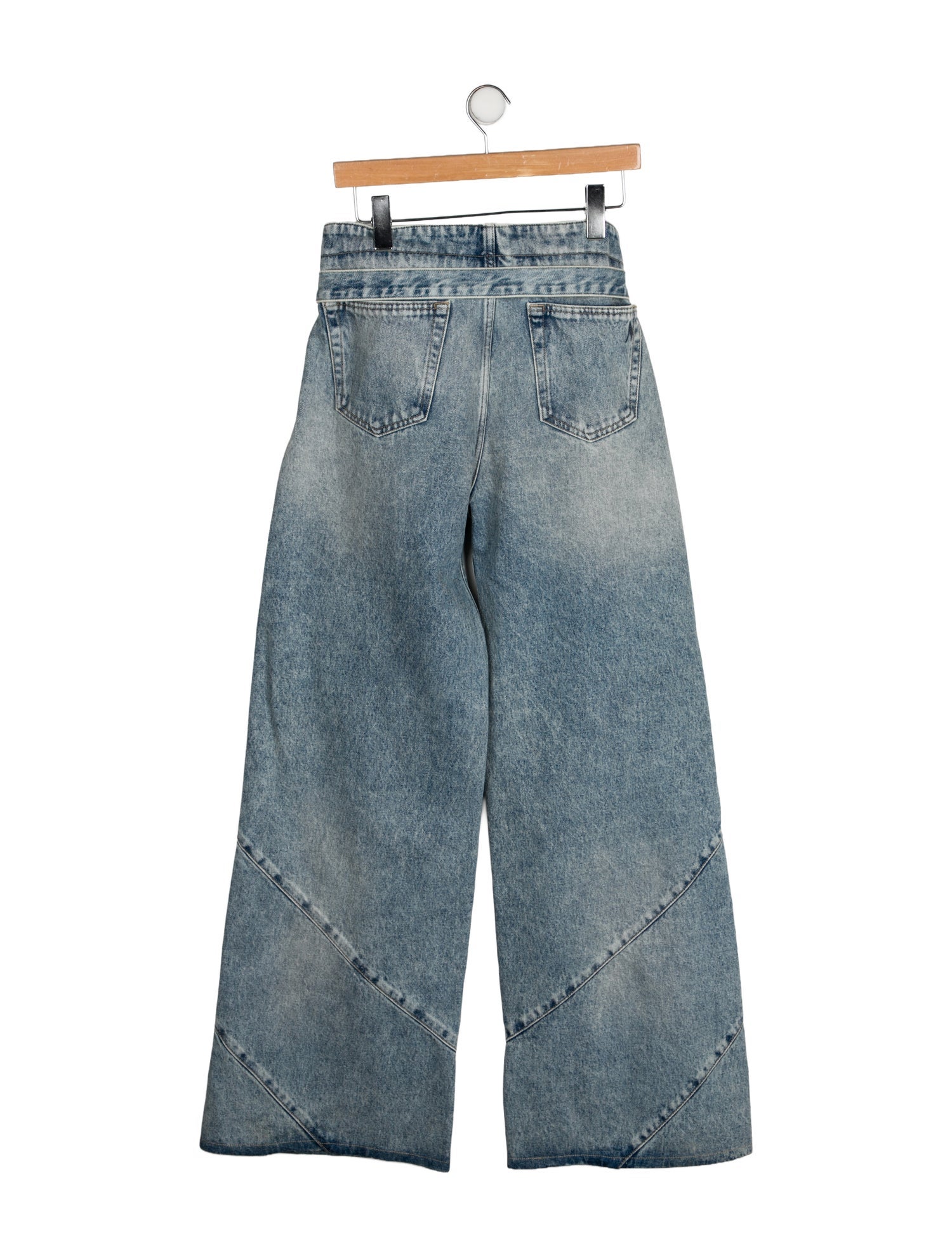 Attico High-Rise Wide Leg Jeans