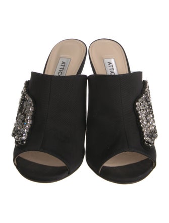 Attico Crystal Embellishments Slides