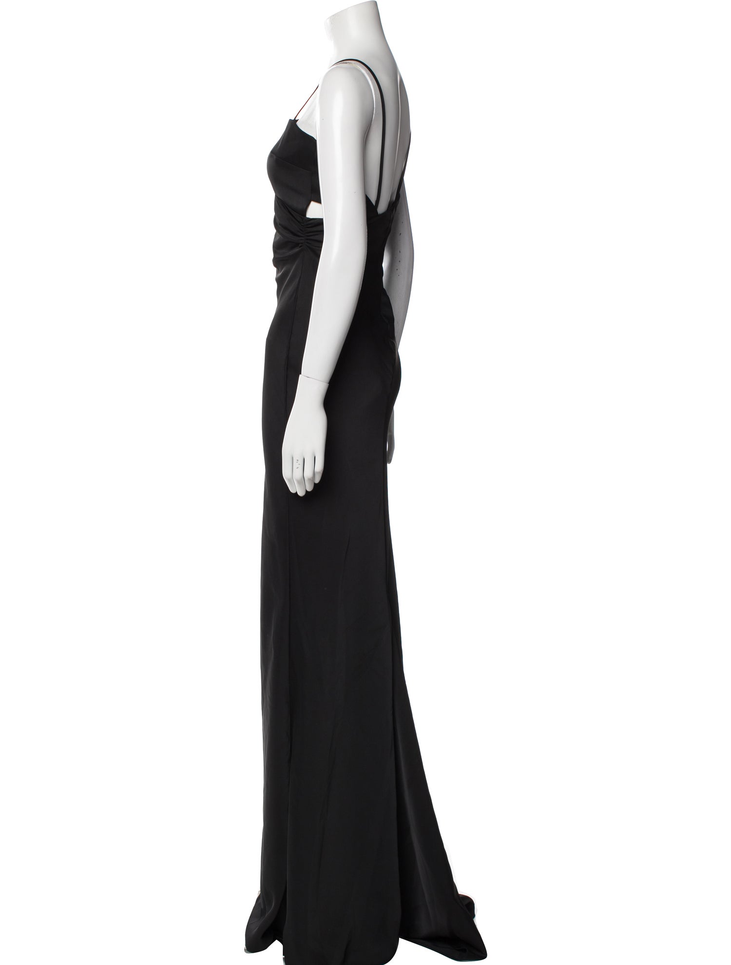Attico Asymmetrical Long Dress