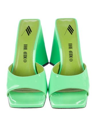 Attico Patent Leather Slides