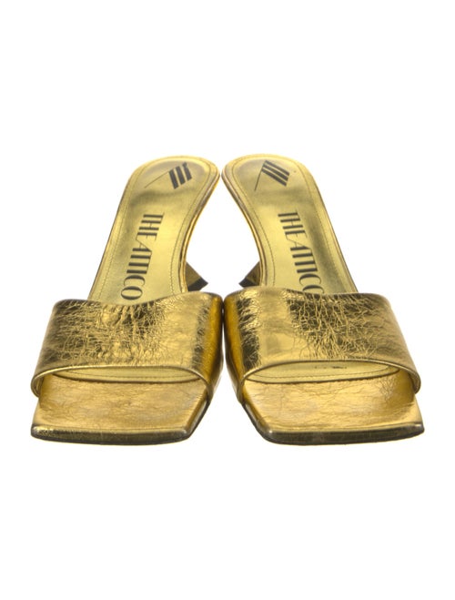 Attico Leather Slides