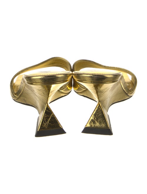 Attico Leather Slides