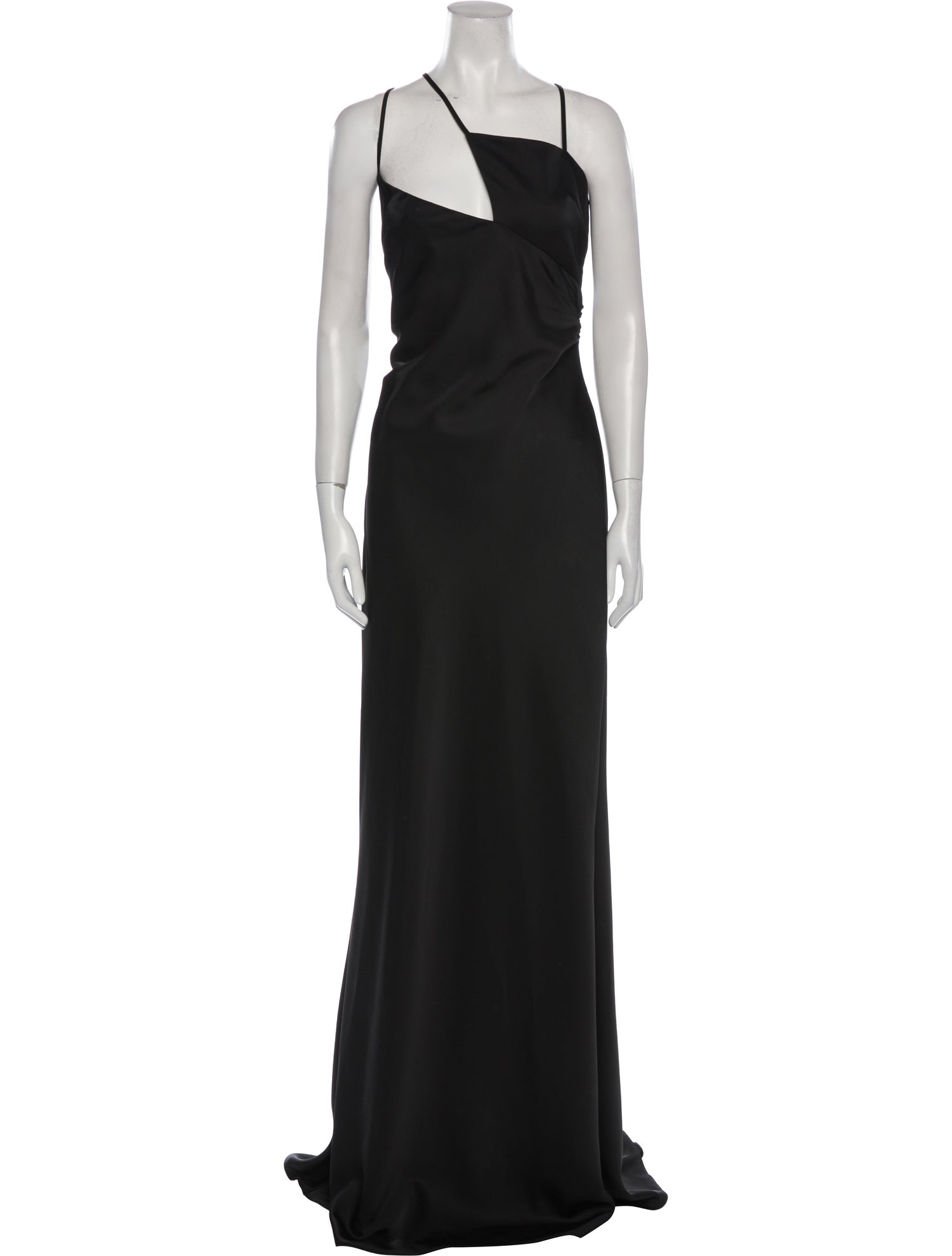 Attico Square Neckline Long Dress