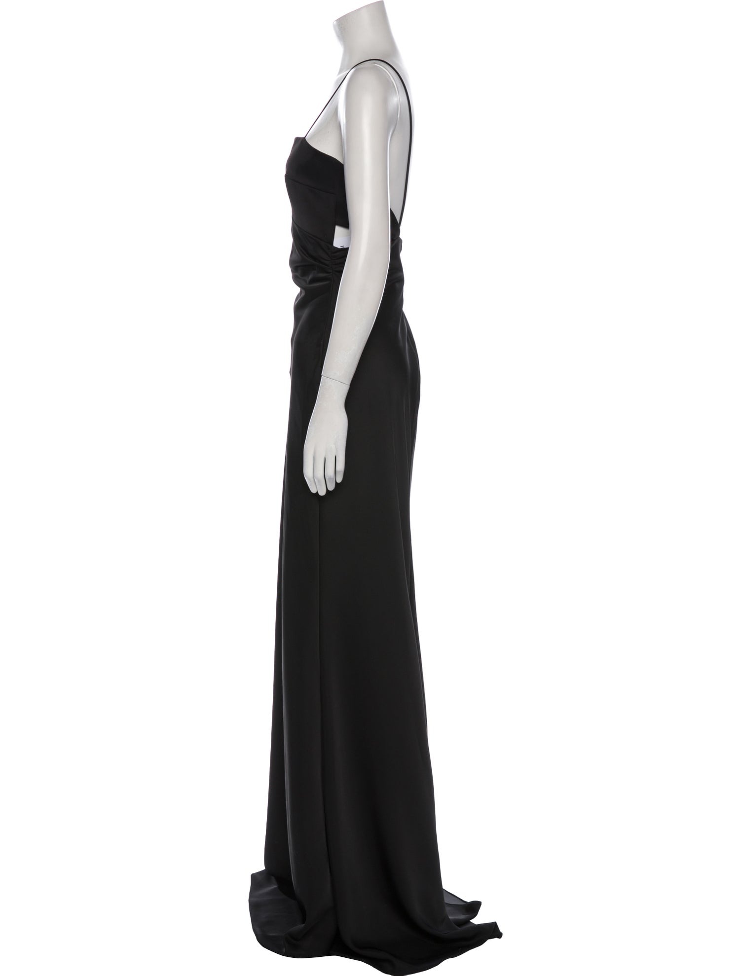 Attico Square Neckline Long Dress