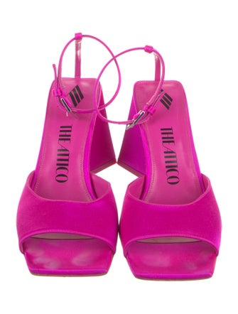 Attico Leather Leather Trim Embellishment Sandals