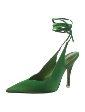 Attico Satin Slingback Pumps