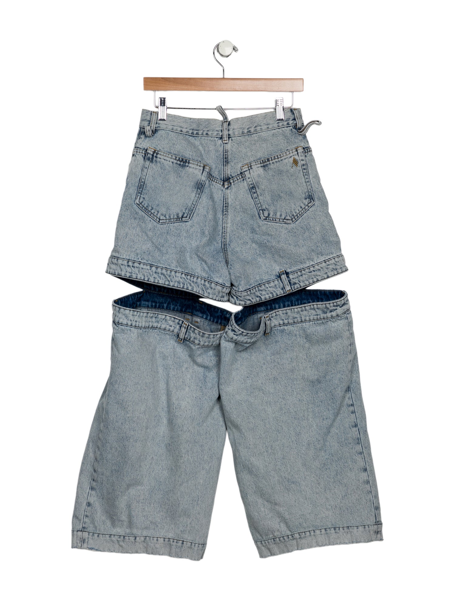 Attico High-Rise Wide Leg Jeans