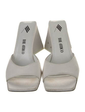 Attico Leather Slides