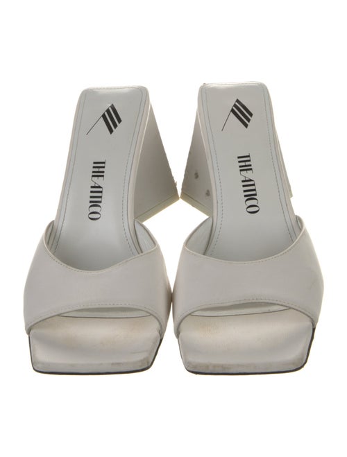 Attico Leather Slides