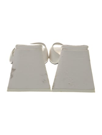 Attico Leather Slides