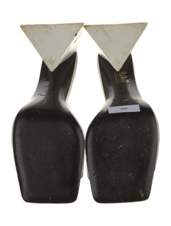 Attico Leather Slides