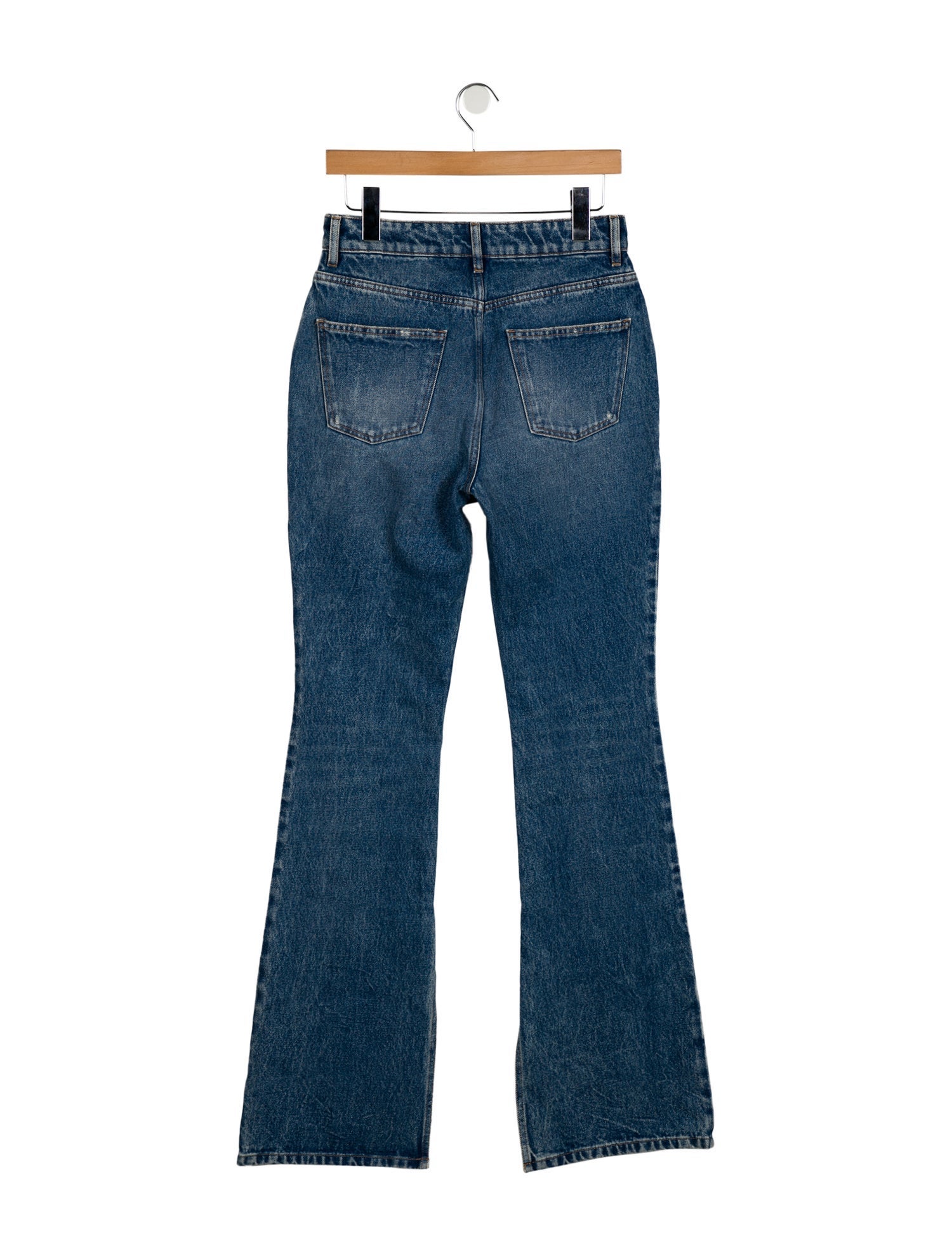 Attico High-Rise Wide Leg Jeans