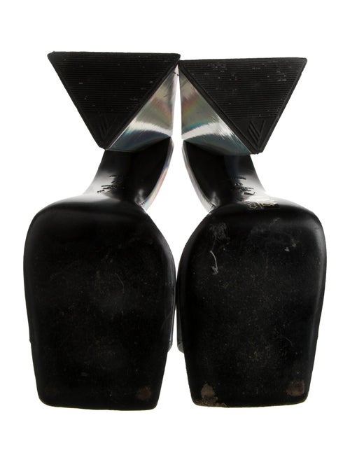 Attico Leather Slides