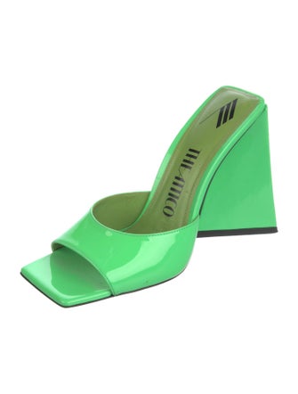 Attico Patent Leather Slides