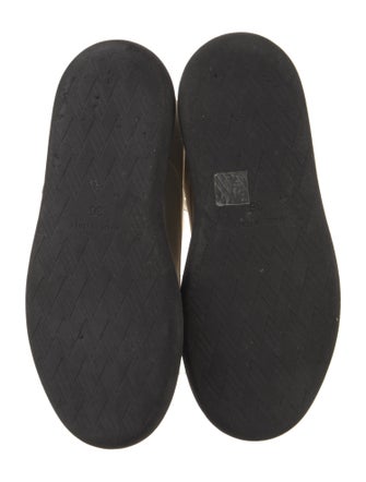 Attico Nylon Leather Trim Embellishment Combat Boots