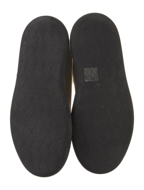 Attico Nylon Leather Trim Embellishment Combat Boots