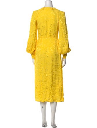 Attico V-Neck Long Dress