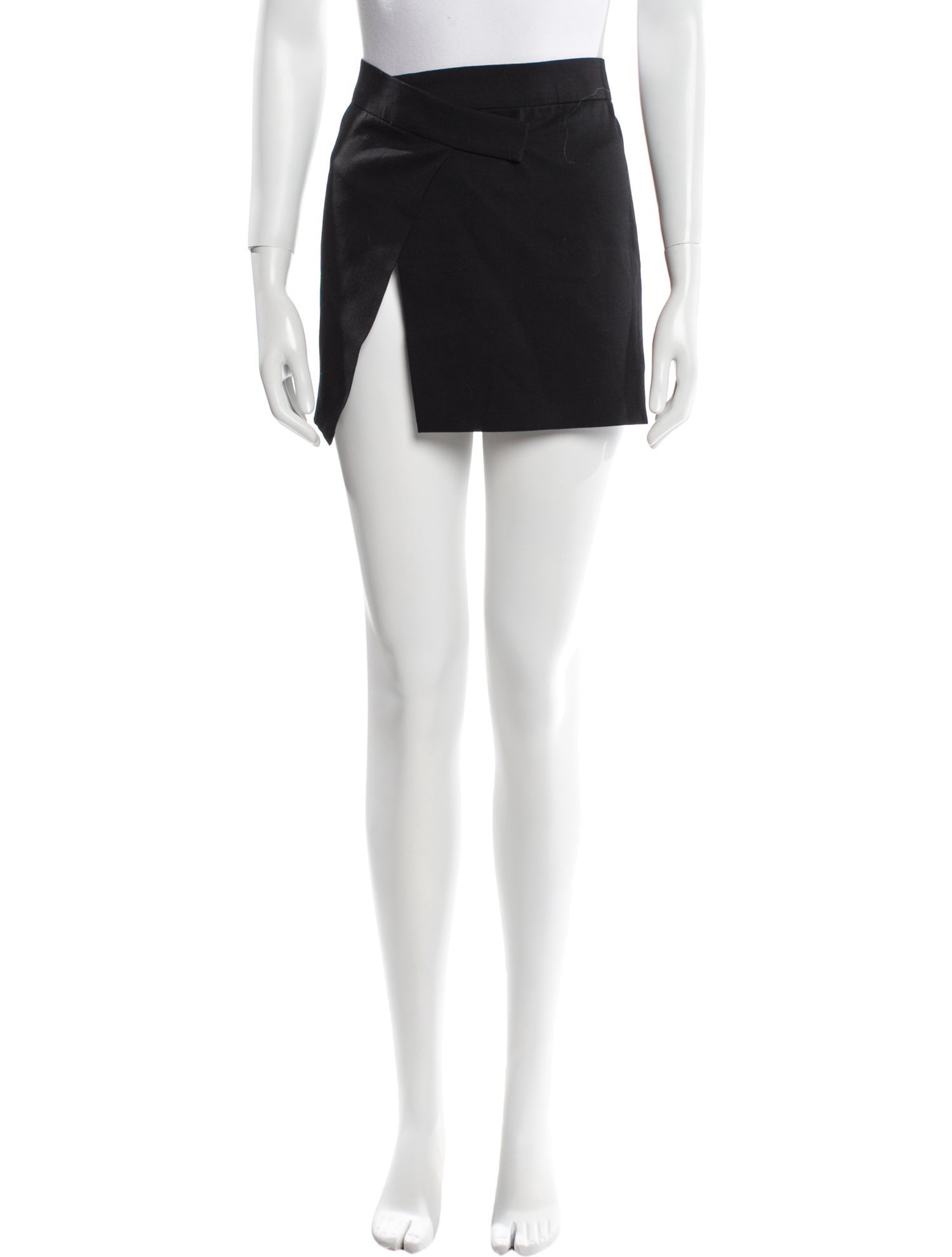 Attico Virgin Wool Mini Skirt