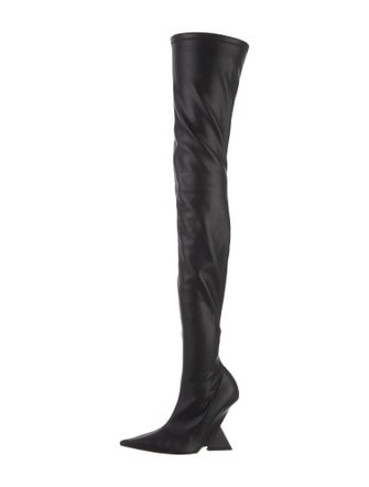 Attico Leather Sock Boots