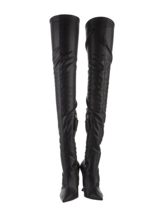 Attico Leather Sock Boots