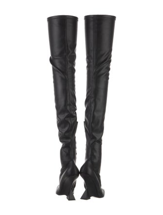 Attico Leather Sock Boots