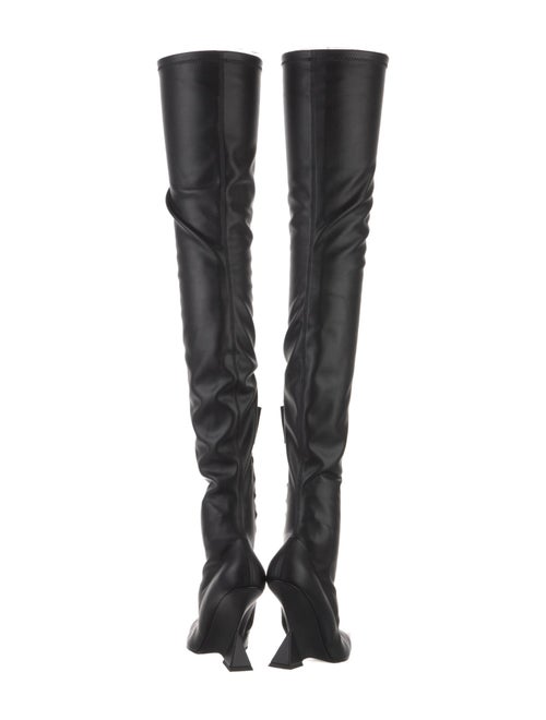 Attico Leather Sock Boots