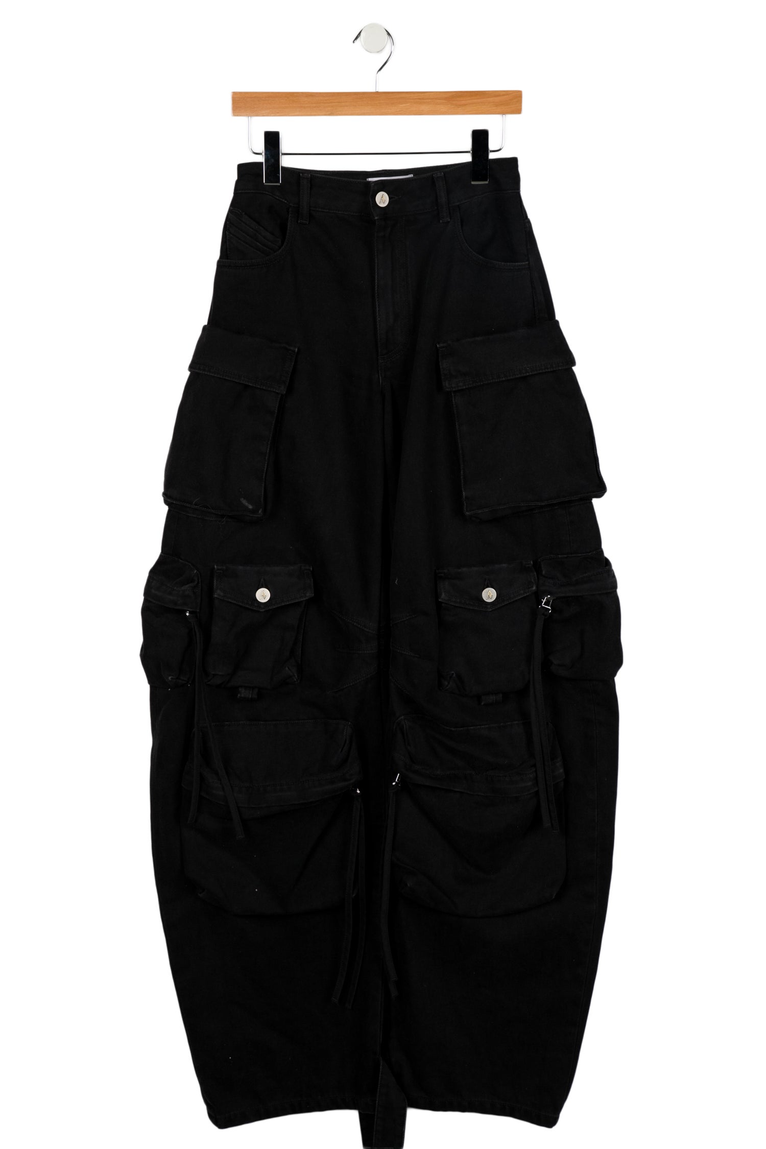 Attico High-Rise Wide Leg Jeans