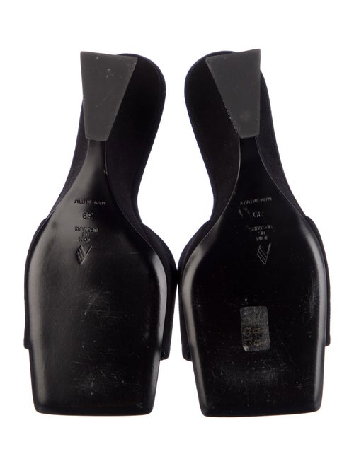 Attico Suede Crystal Embellishments Slides