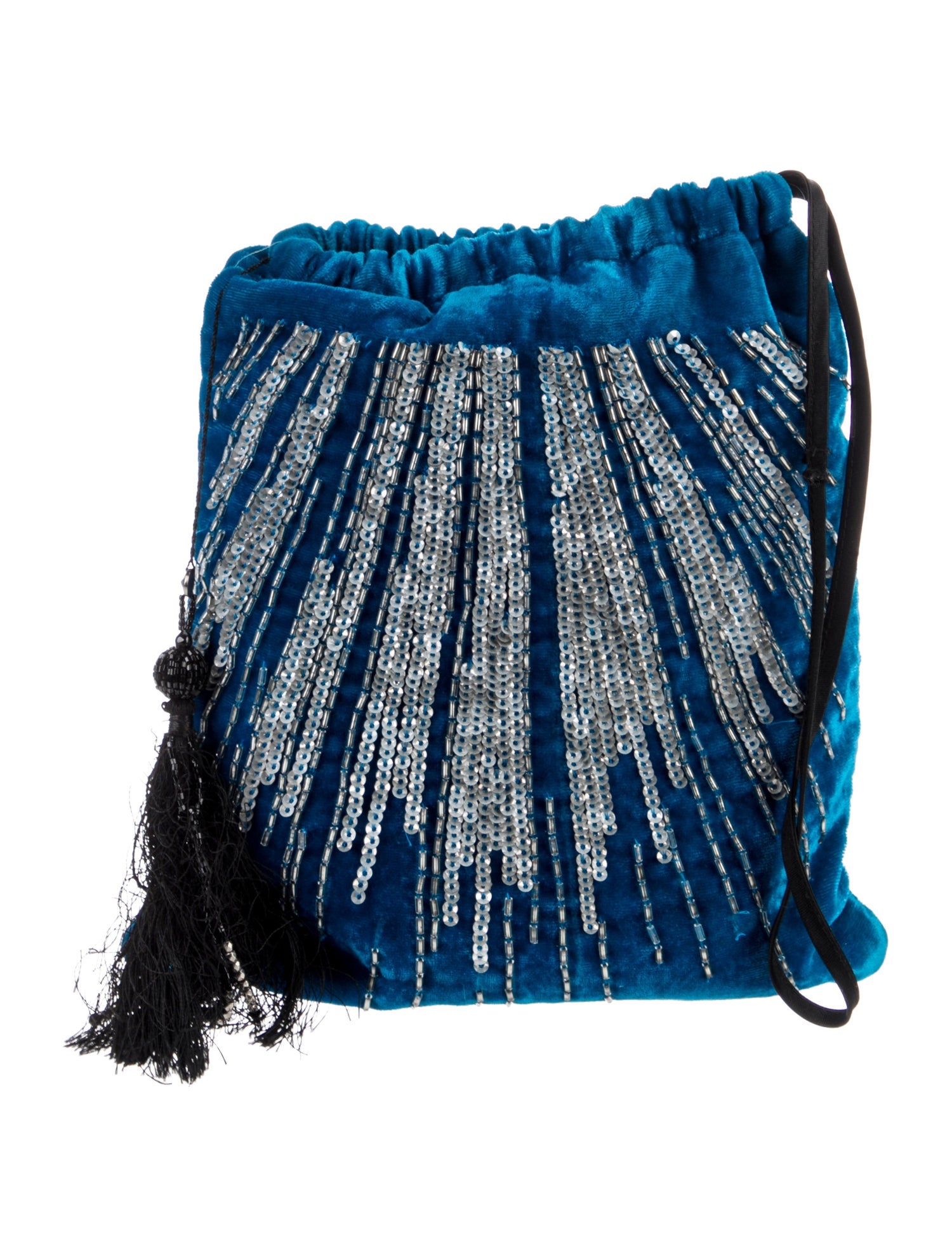 Attico Velvet Bucket Bag