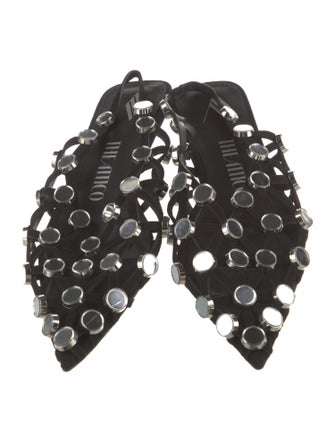 Attico Suede Slingback Flats