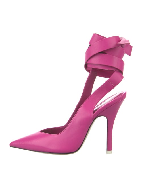 Attico Leather Slingback Pumps