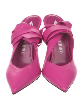 Attico Leather Slingback Pumps