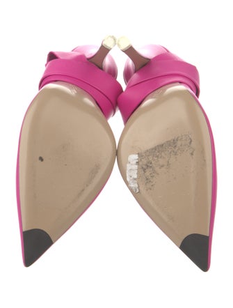 Attico Leather Slingback Pumps