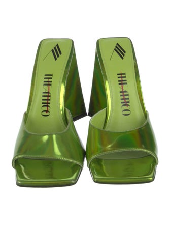 Attico Patent Leather Slides