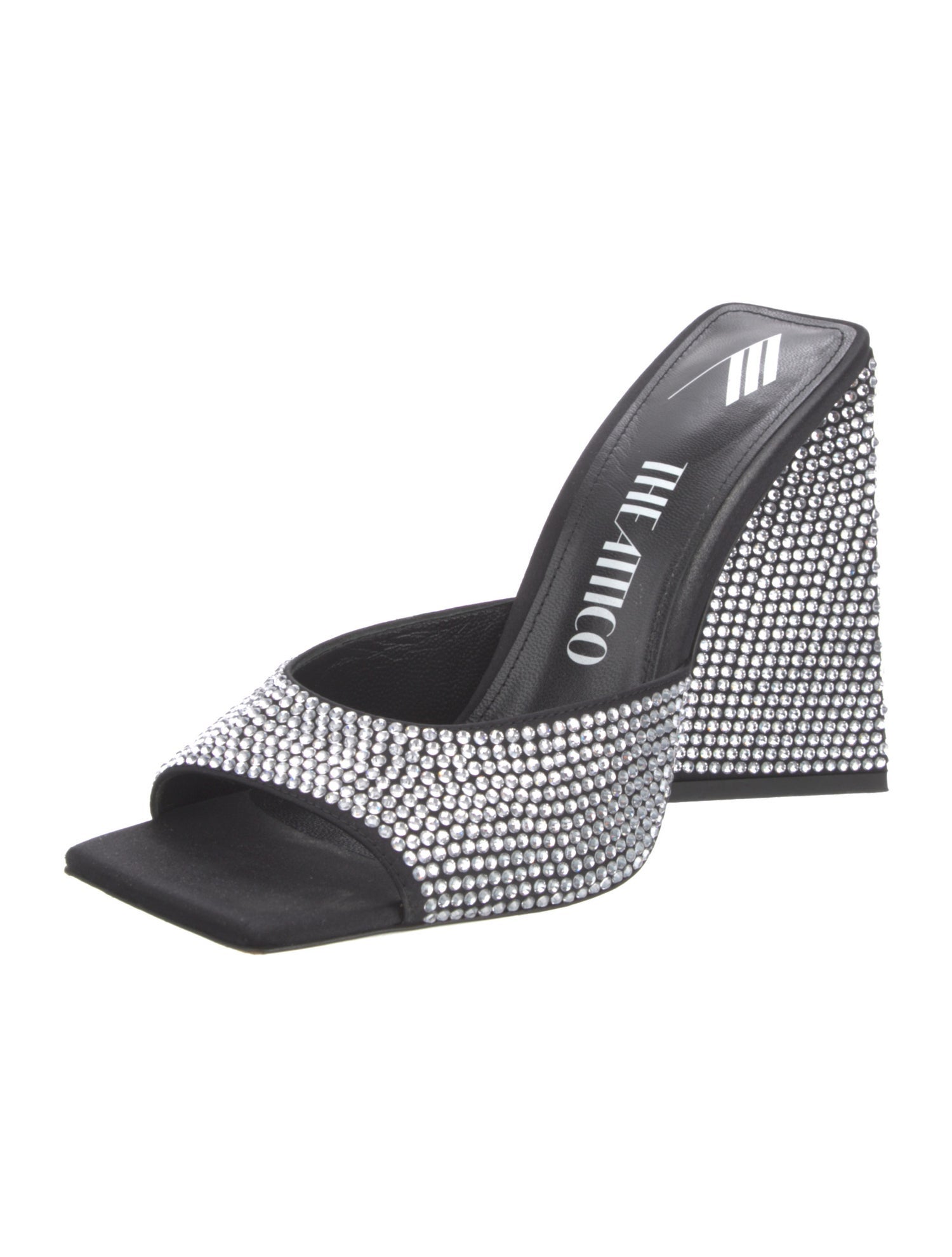 Attico Crystal Crystal Embellishments Slides