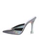Attico Patent Leather Cutout Accent Mules