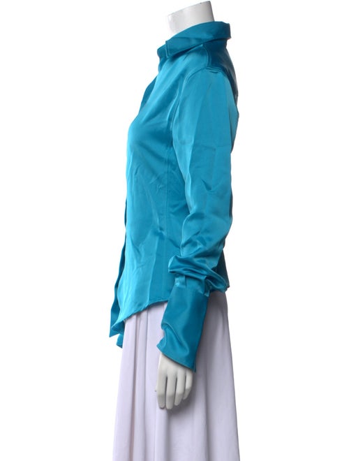 Attico Long Sleeve Button-Up Top