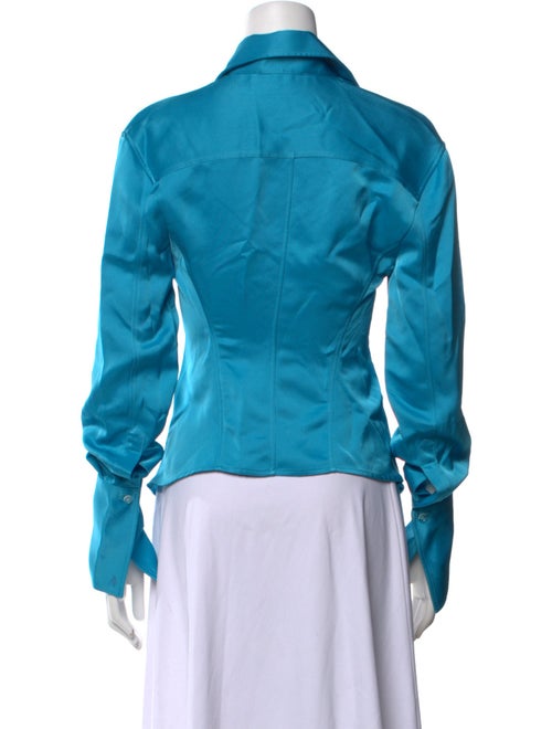 Attico Long Sleeve Button-Up Top