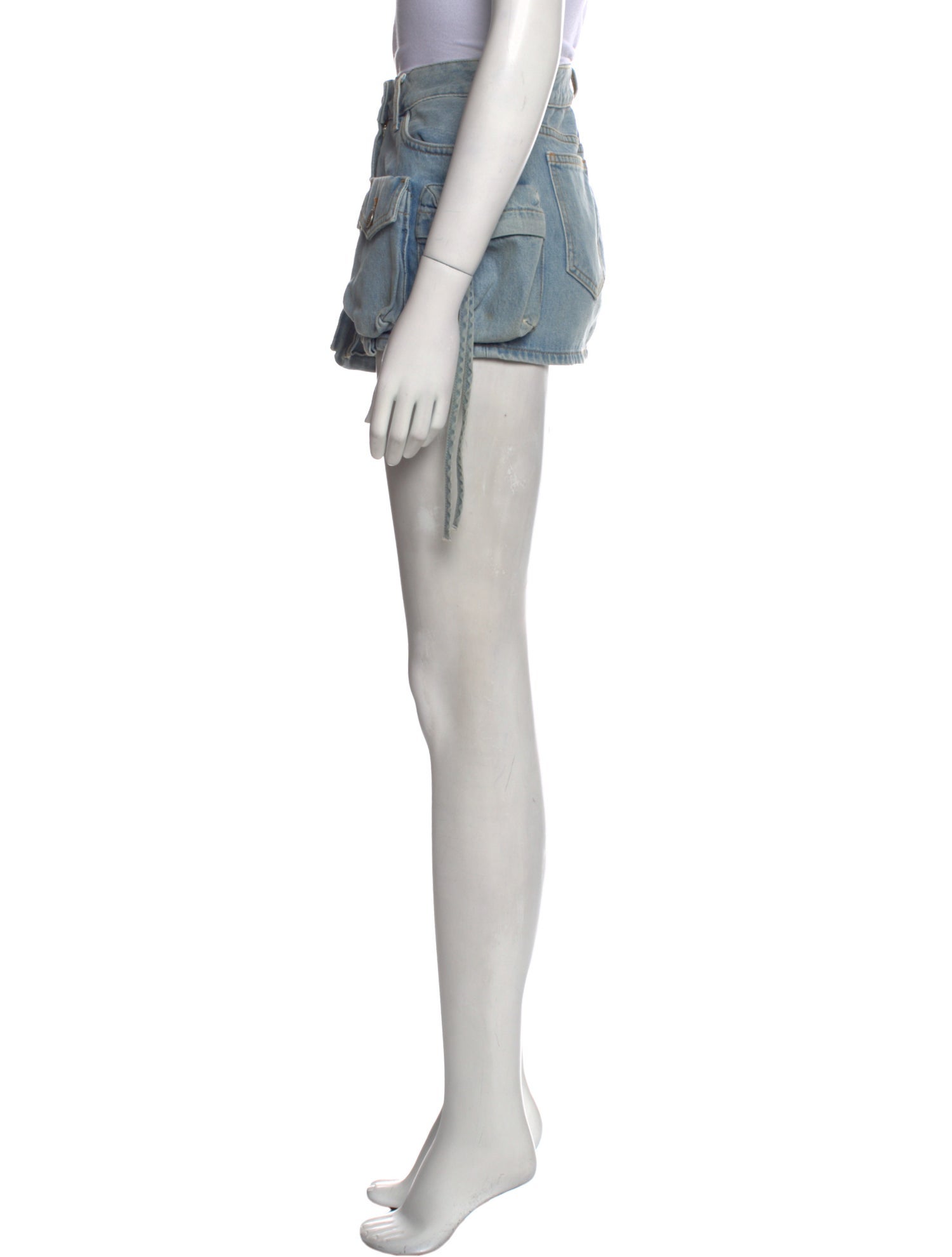 Attico Embroidered Accent Mini Skirt