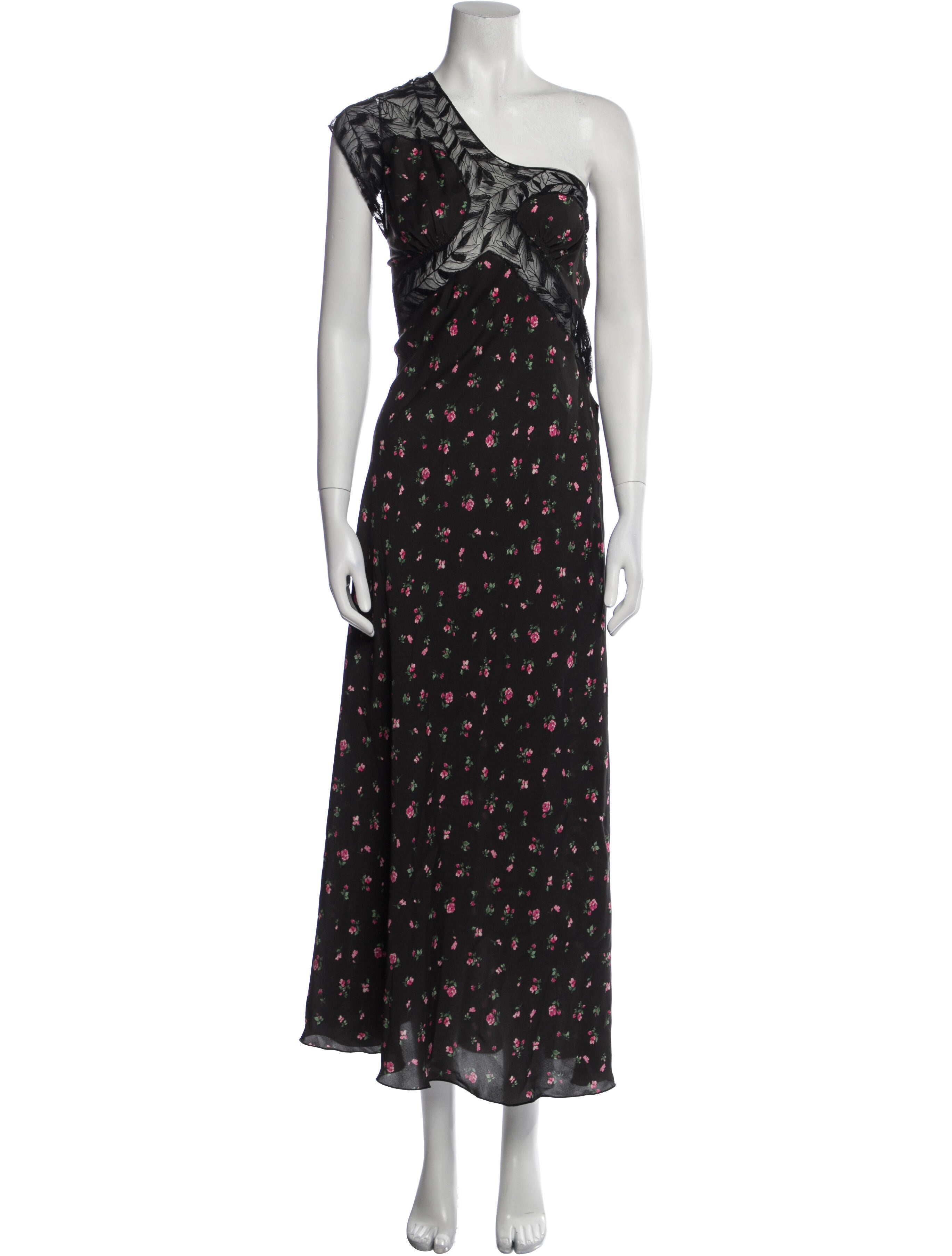 Attico Silk Long Dress